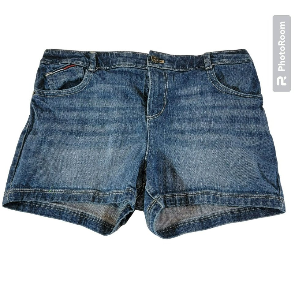 Tommy Hilfiger Girls (Junior) 14 Denim 3" Mid-Rise Shorts